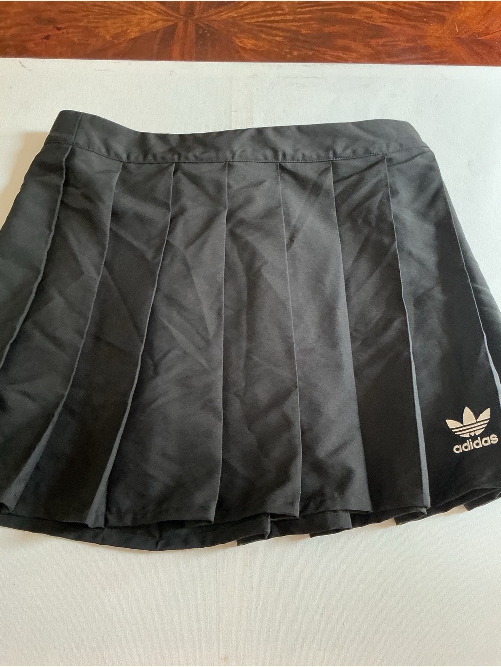 adidas Black Pleated Circle Skater Skirt